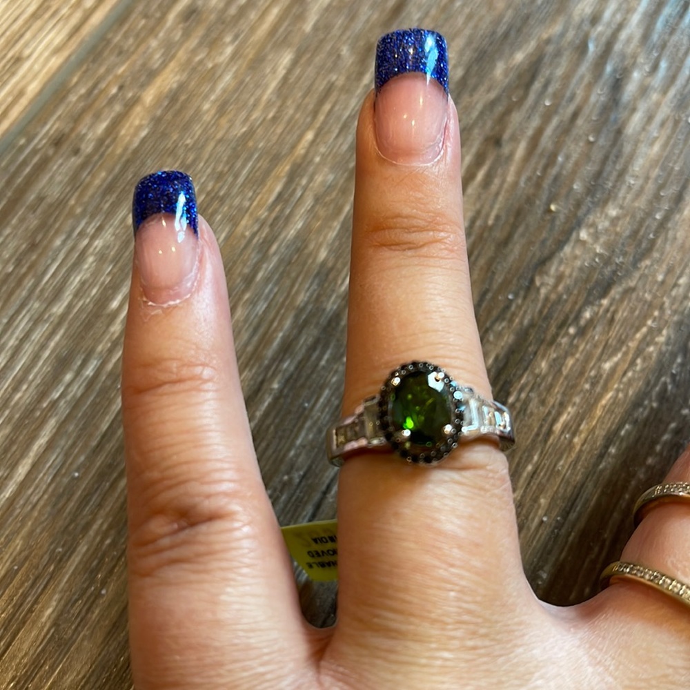 Genuine Russian Diopside Ring
